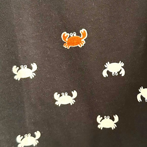 829 NWT Hue sleep or lounge bermuda shorts in Crab Poppers design - Picture 3 of 7